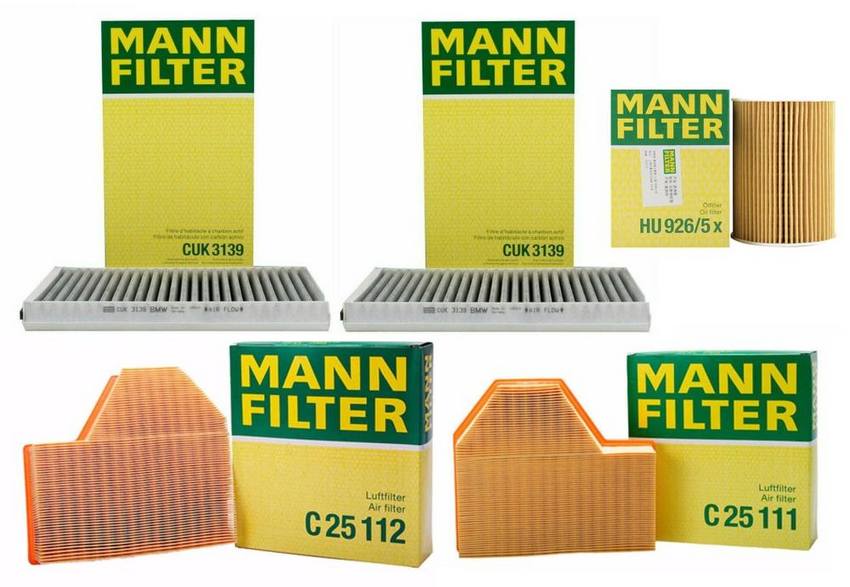 BMW Filter Service Kit 64319171858 - MANN-FILTER 1645281KIT